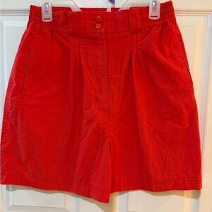 MAIA Vintage high waist Red Women's Shorts